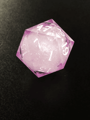 Always Odd Dice - Oversized D20 - Liquid Core - Pixie Dust